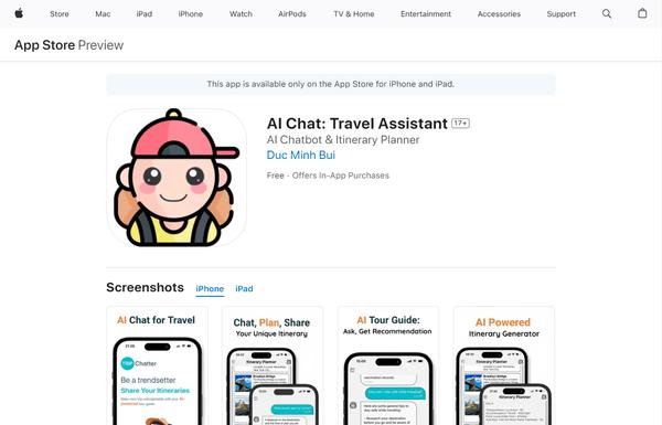 AI Chat Travel Assistant ai-tool