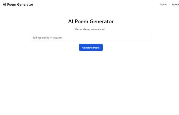 AI Poem Generator ai-tool