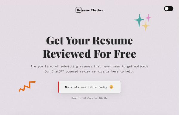 AI Resume Checker ai-tool