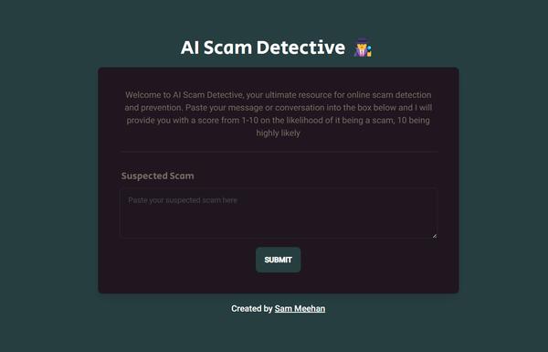 AI Scam Detective ai-tool