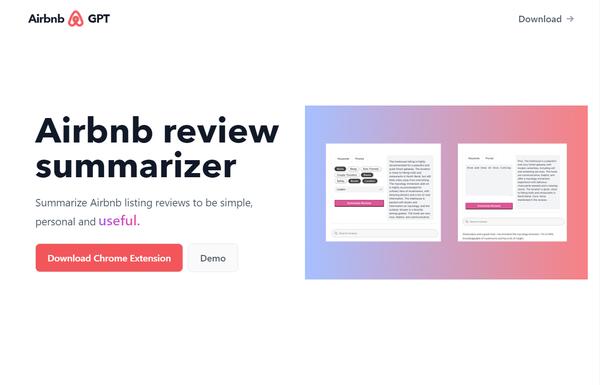 Airbnb Review Summarizer ai-tool