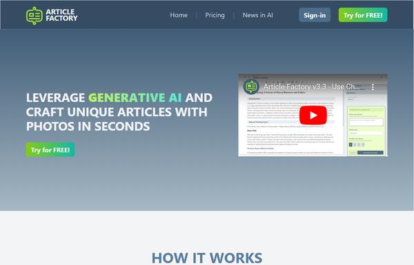 Article Factory ai-tool