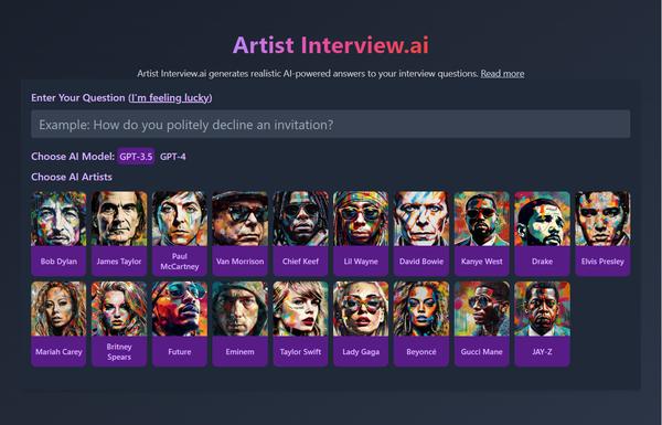 Artistinterview ai-tool