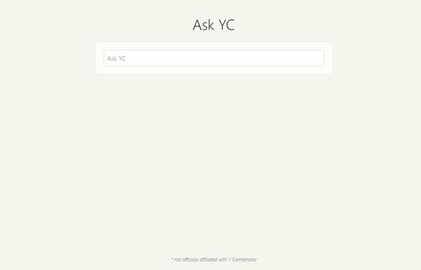 Ask YC ai-tool