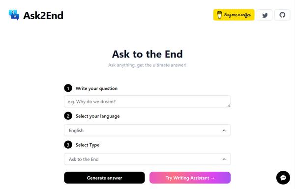 Ask2End ai-tool