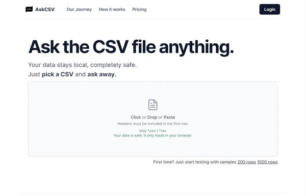 AskCSV ai-tool