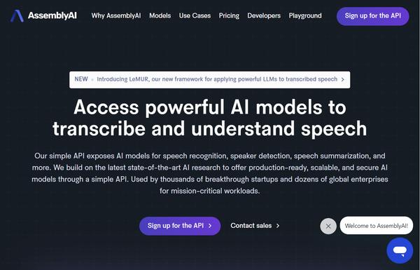 AssemblyAI ai-tool