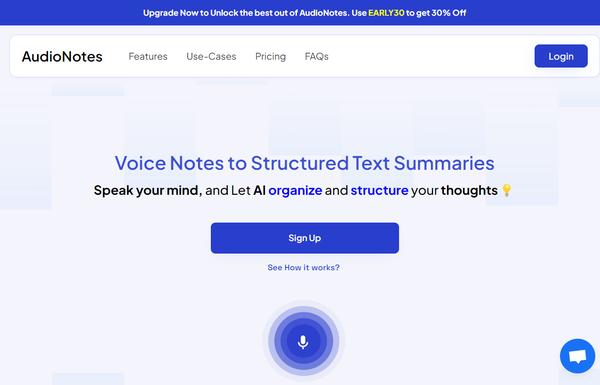 AudioNotes ai-tool