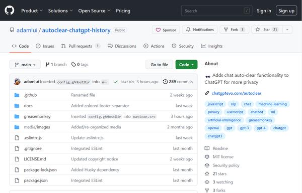 Autoclear ChatGPT History ai-tool