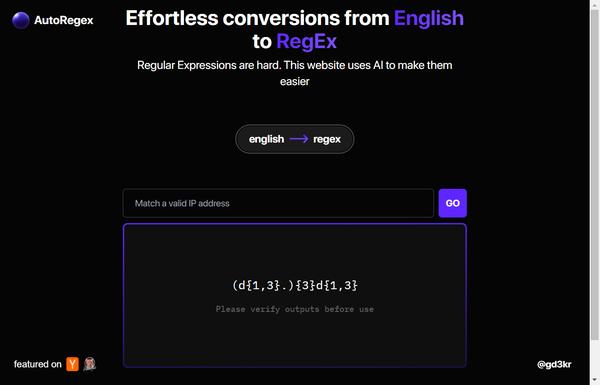 AutoRegex ai-tool