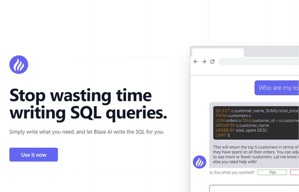 Blaze SQL ai-tool