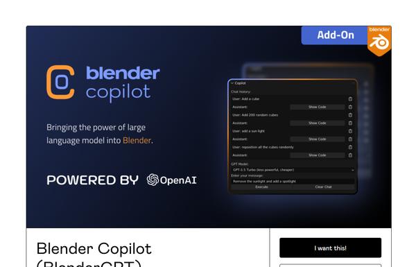 Blender Copilot ai-tool