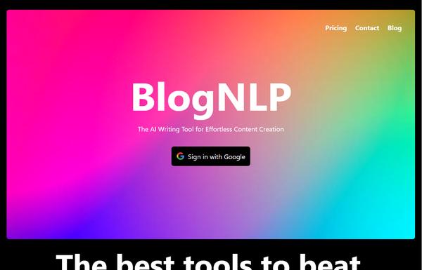 BlogNLP ai-tool