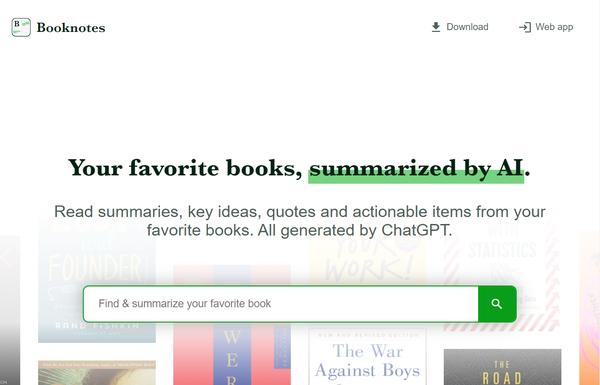 Booknotes ai-tool