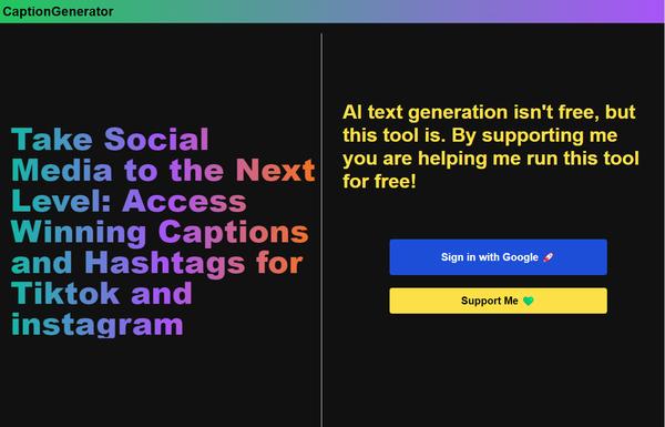 CaptionGenerator ai-tool