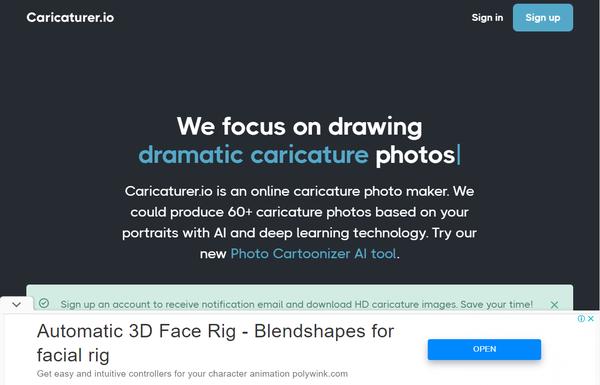 Caricaturer.io ai-tool