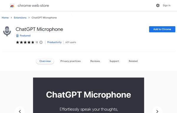 ChatGPT Microphone ai-tool