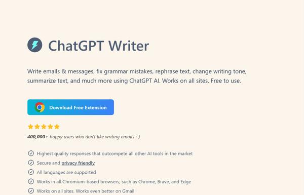 ChatGPT Writer ai-tool