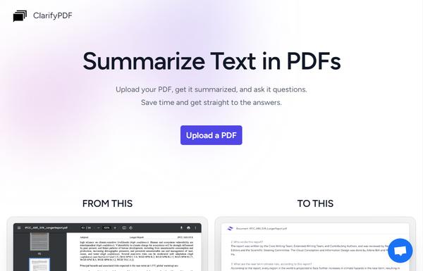 ClarifyPDF ai-tool