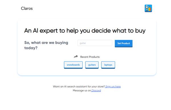 Claros ai-tool