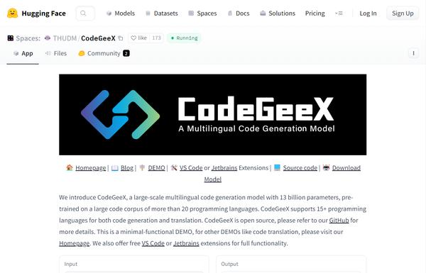 CodeGeeX ai-tool