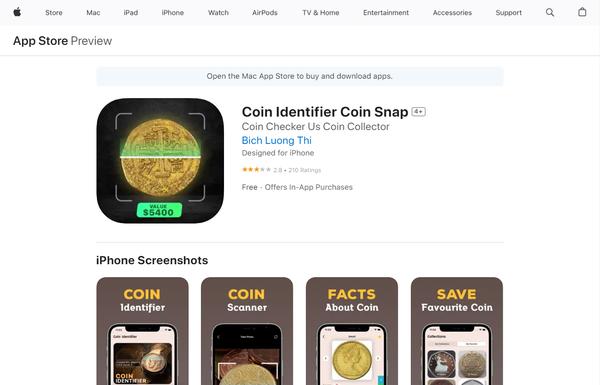 Coin Identifier Coin Snap ai-tool