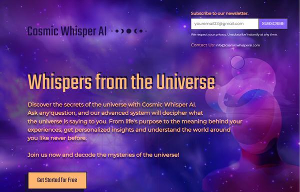 Cosmic Whisper AI ai-tool