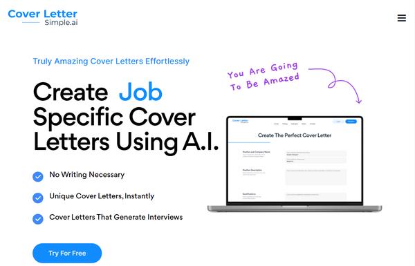 CoverLetterSimple.ai ai-tool