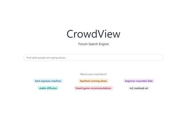 CrowdView ai-tool