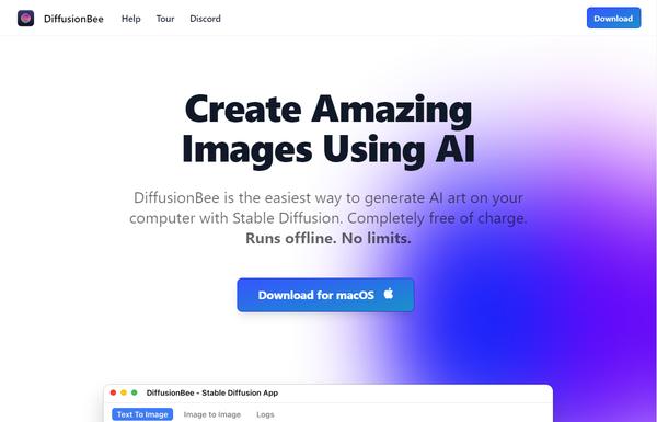 DiffusionBee ai-tool