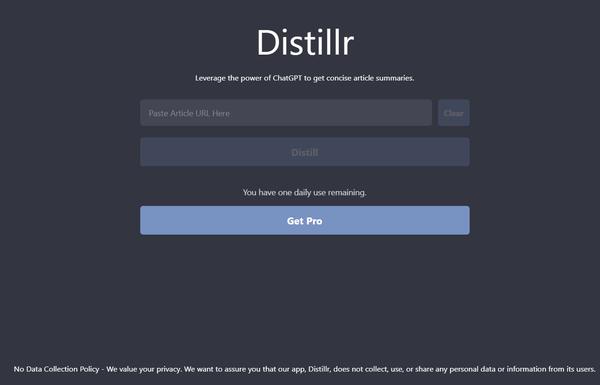 Distillr ai-tool