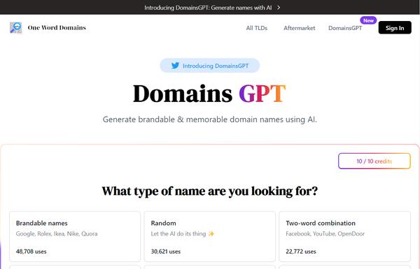 DomainsGPT ai-tool