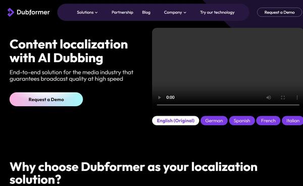 Dubformer ai-tool