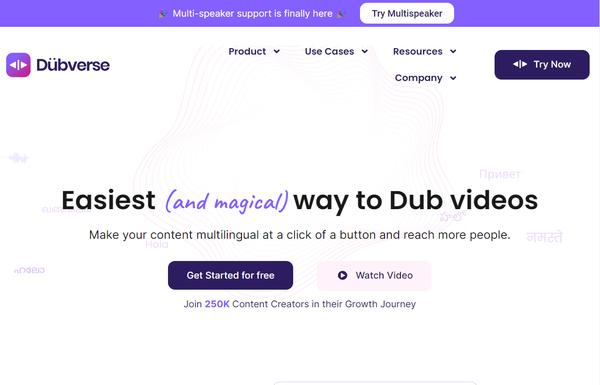 Dubverse ai-tool