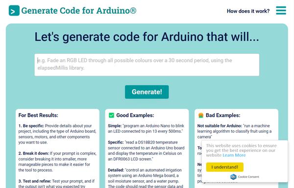 Duino Code Generator ai-tool