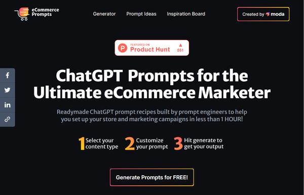 ECommerce Prompt Generator ai-tool