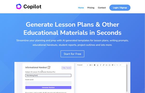 Education CoPilot ai-tool