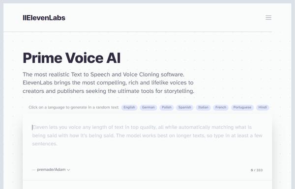 Eleven Labs ai-tool