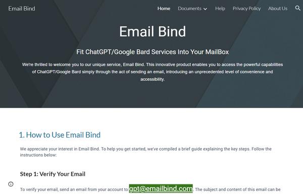 Email Bind ai-tool