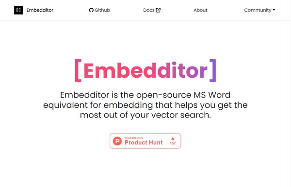 Embedditor ai-tool