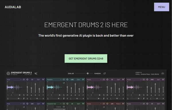 Emergent Drums ai-tool