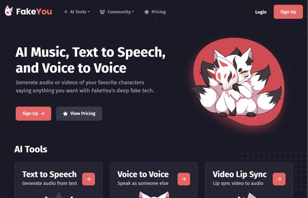 FakeYou ai-tool
