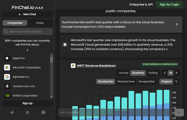 Finchat.io ai-tool