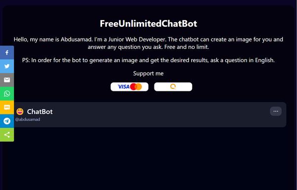 Free Unlimited Chat Bot ai-tool