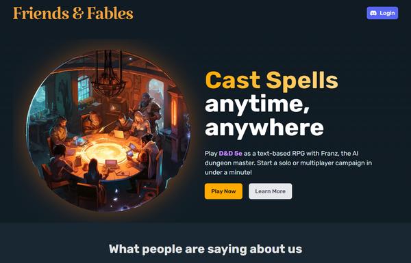 Friends & Fables ai-tool