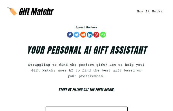 Gift Matchr ai-tool