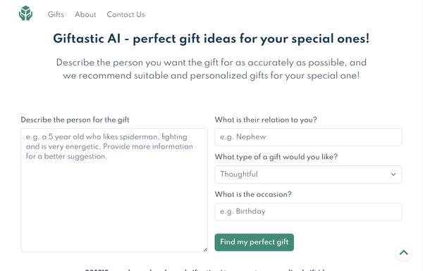 Giftastic.ai ai-tool