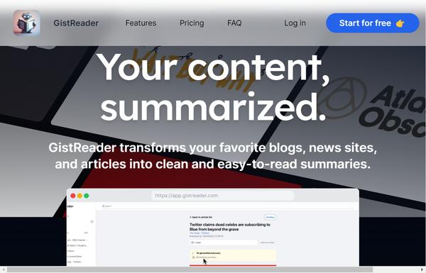 GistReader ai-tool