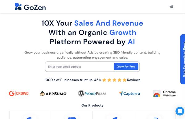 GoZen Content.Ai ai-tool