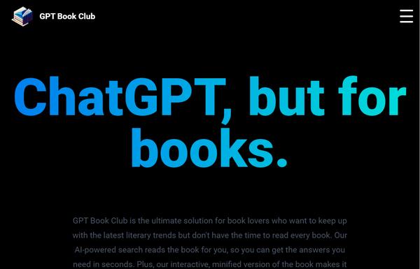 GPT Book Club ai-tool